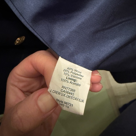 J. Crew Classic Double Breasted Wool Peacoat - Picture 4 of 4